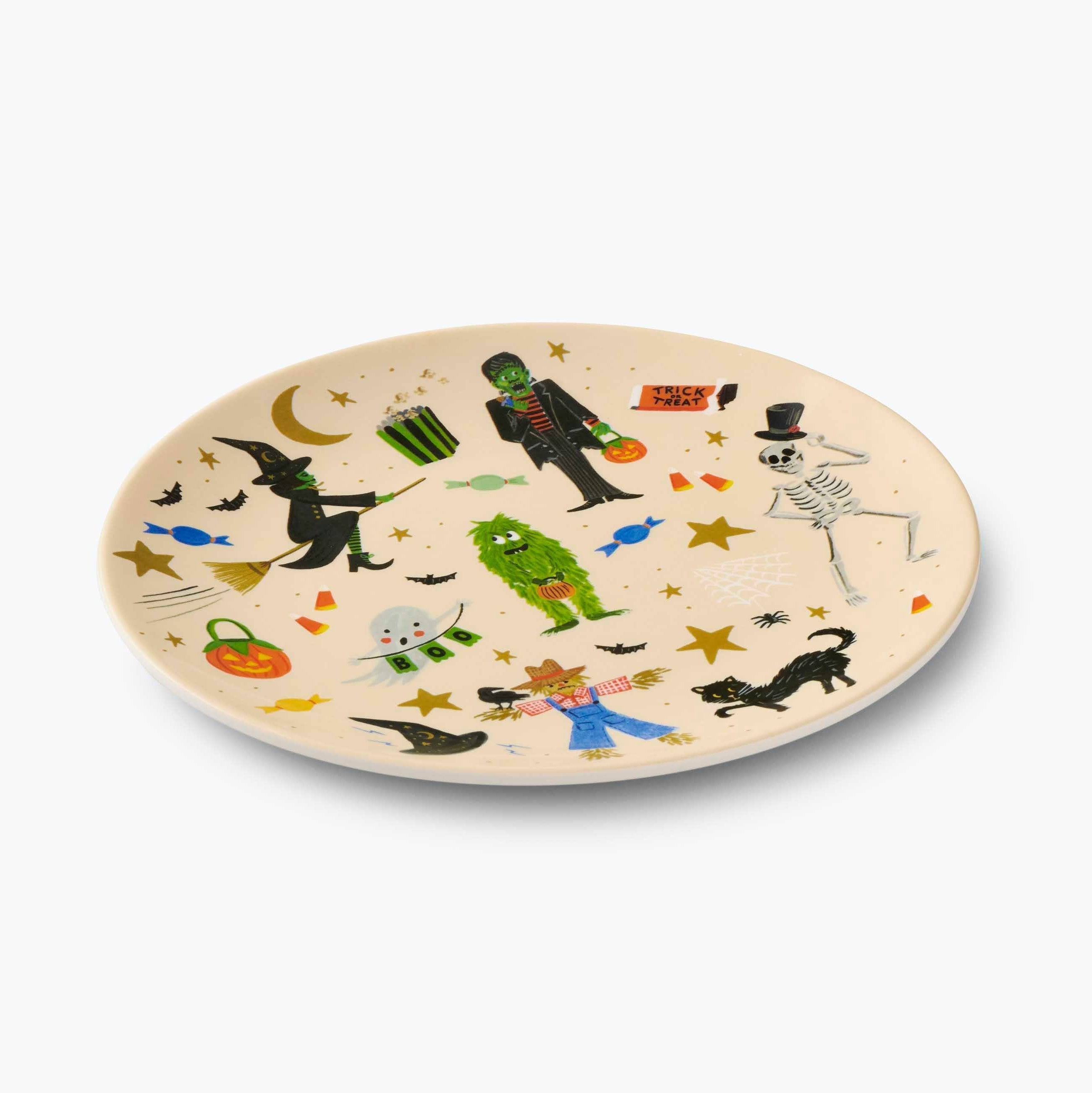 Halloween Parade Melamine Assorted Dessert Plates