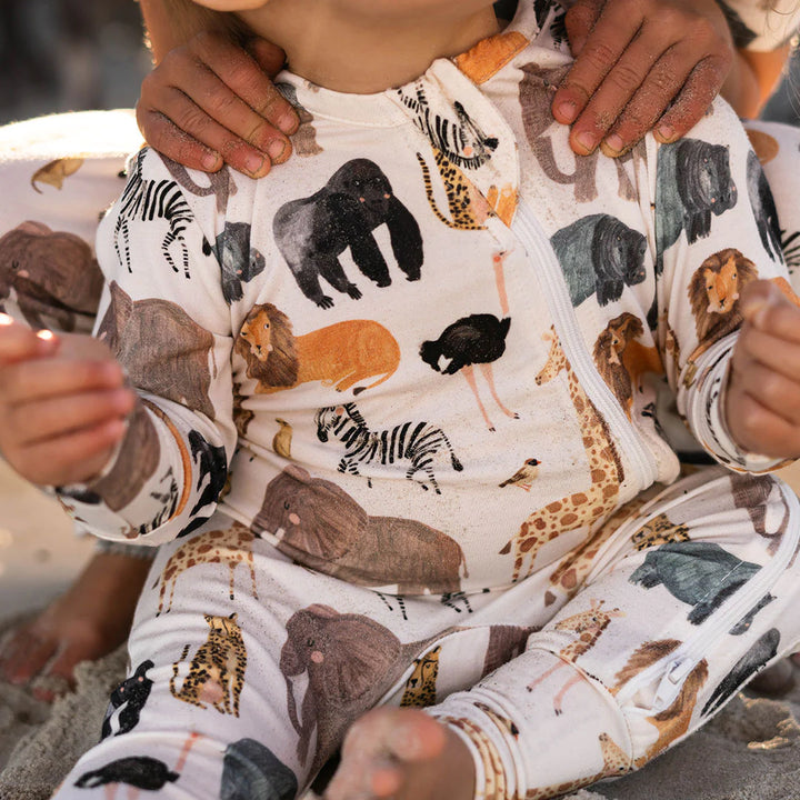 Baby Bamboo Romper - Animals of Africa