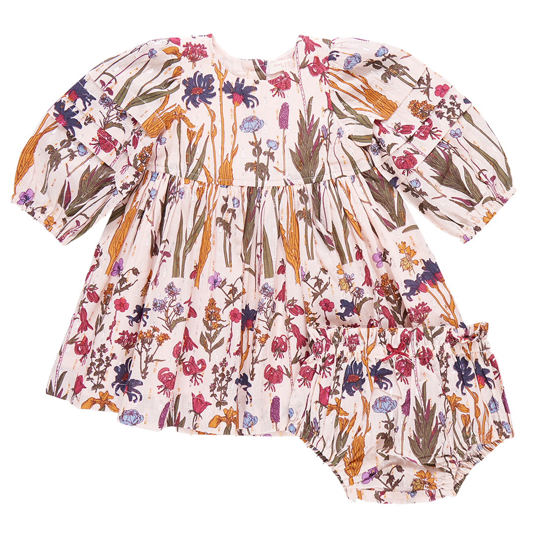 Baby Girls Brooke Dress Set - Autumn Flowers