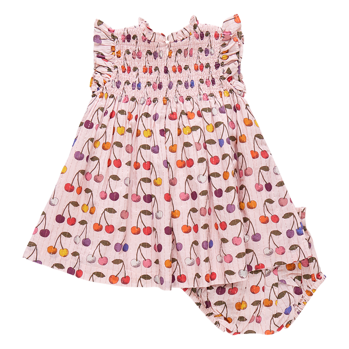 Baby Girls Stevie Dress Set - Cloud Pink Cherry