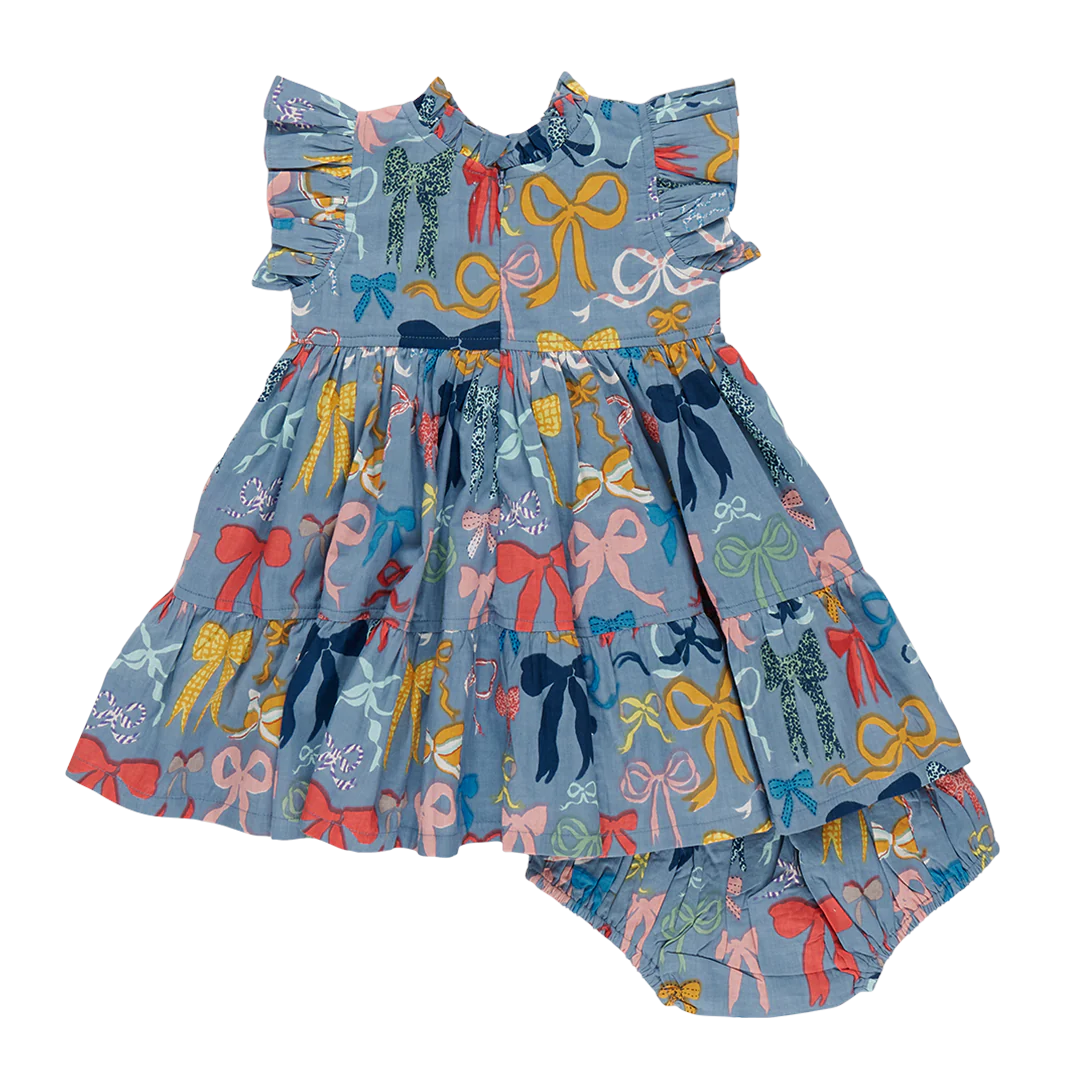 Baby Girls Jennifer Dress Set - Bows on Bows