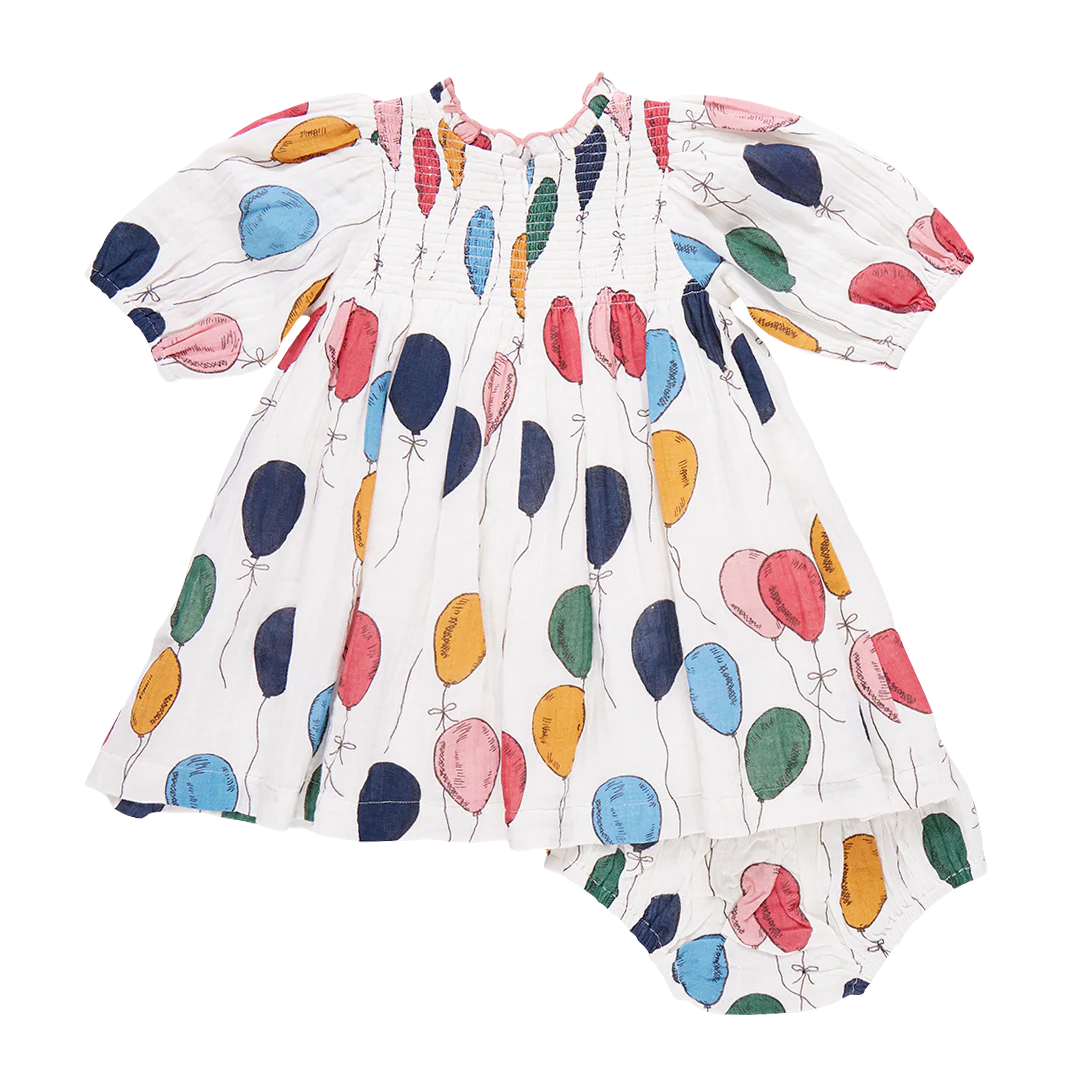 Baby Girls Stevie Puff Sleeve Dress Set - Balloon Bunches