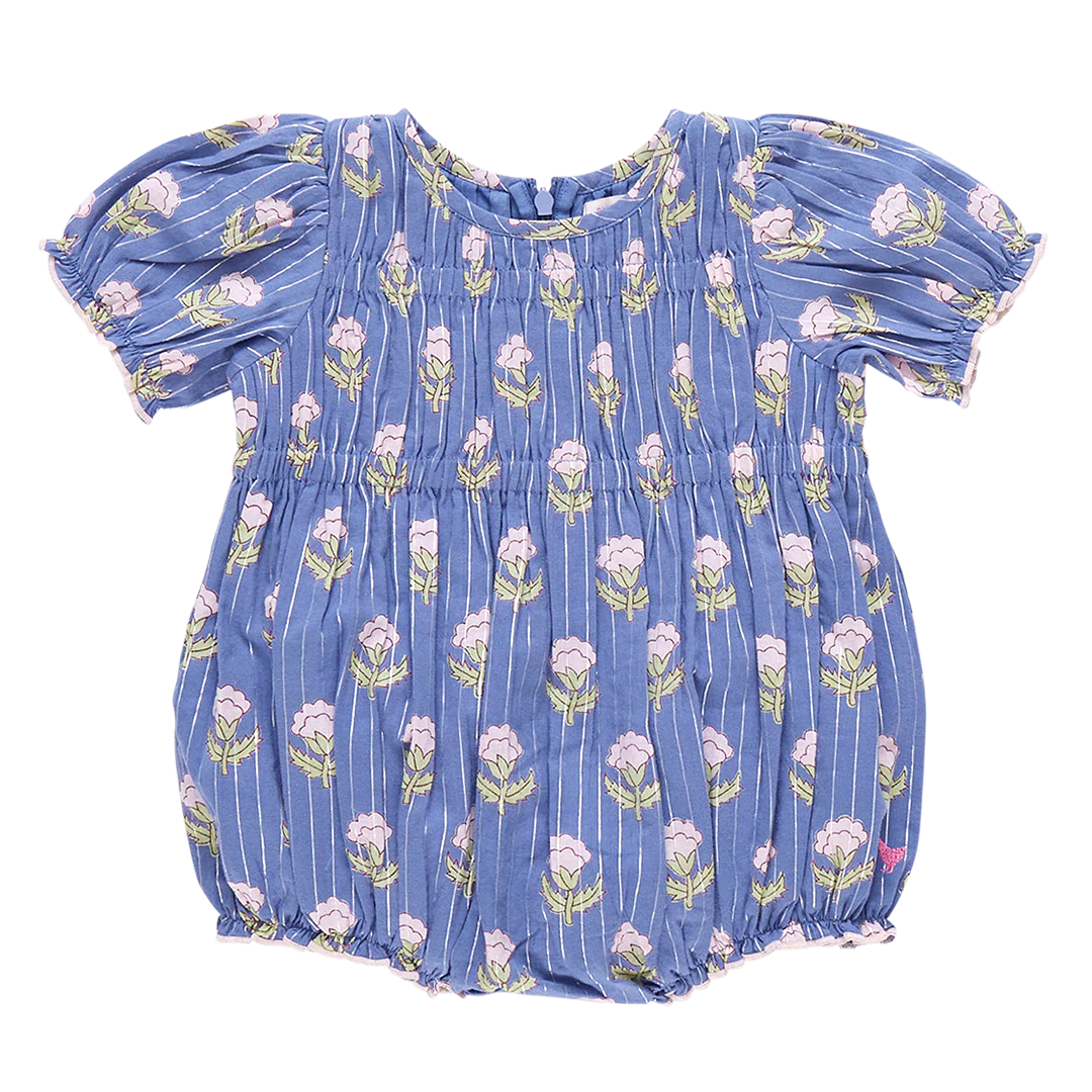 Baby Girls Waverly Bubble - Periwinkle Small Bud