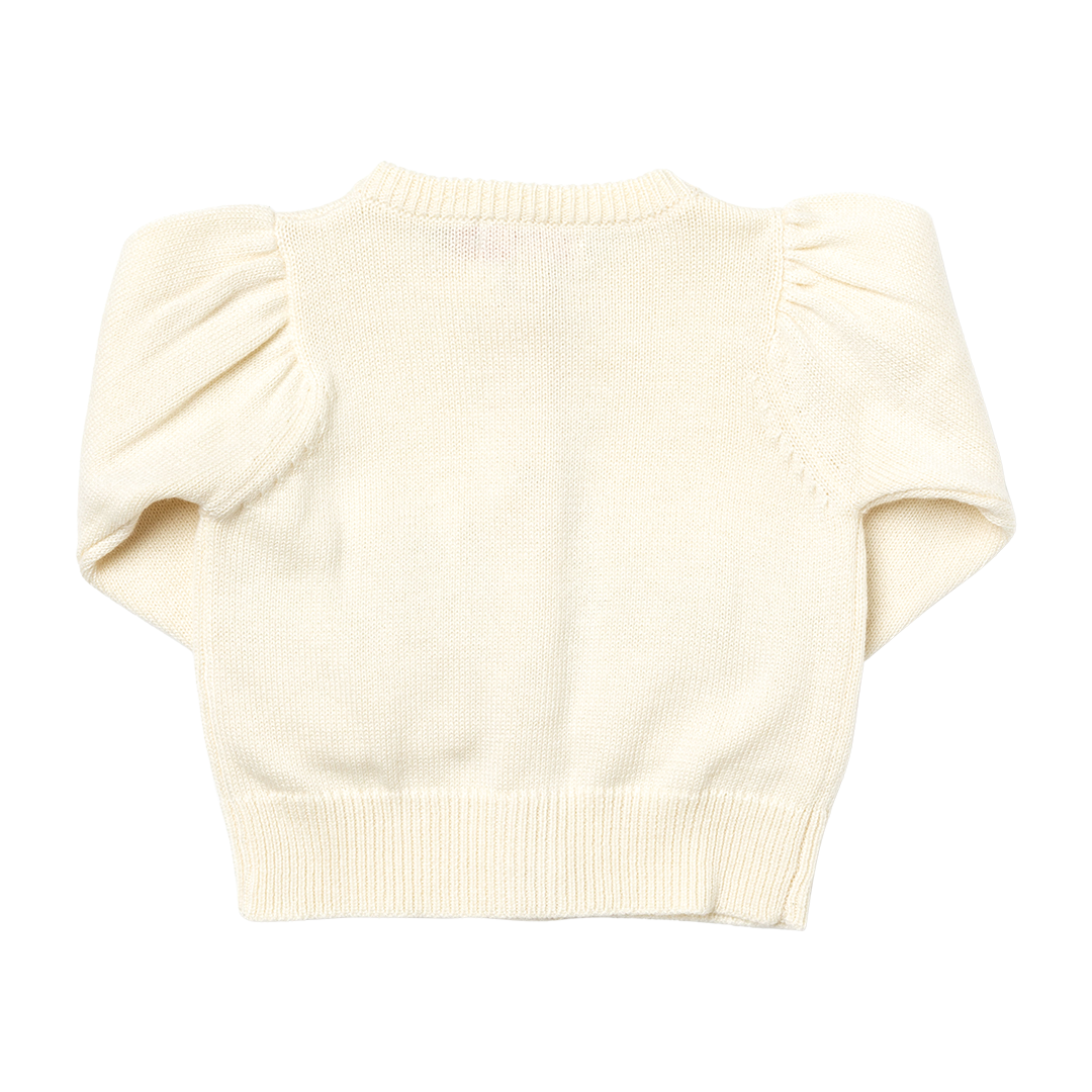 Baby Girls Pocket Sweater - Pumpkin