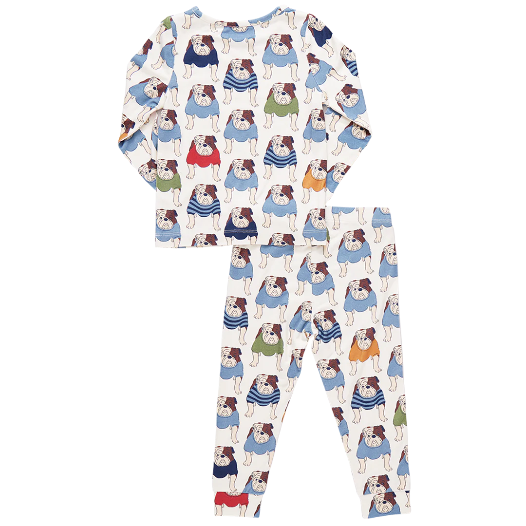 Kids Bamboo PJ Set - Bulldogs