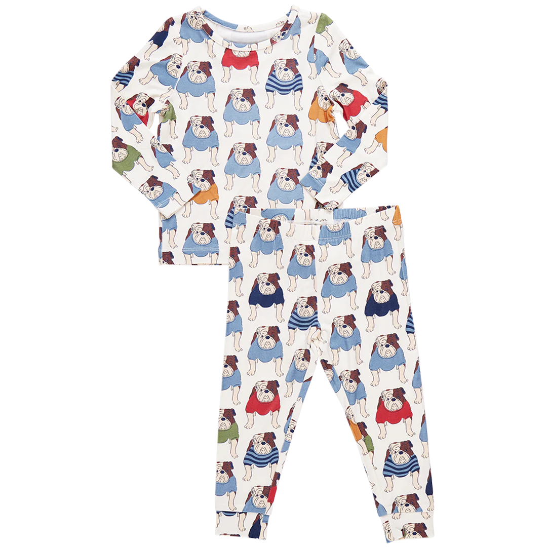 Kids Bamboo PJ Set - Bulldogs