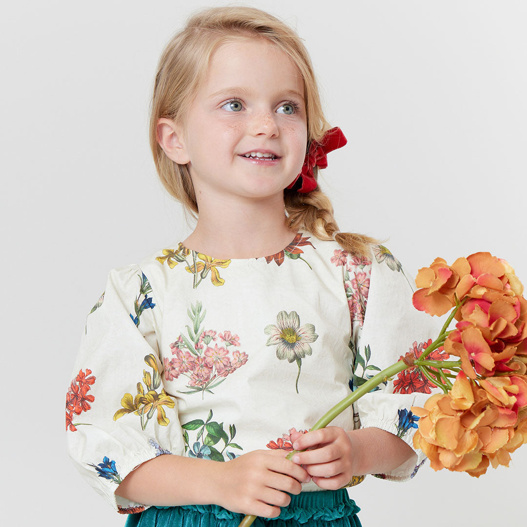 Girls Dana Top - Notebook Botanical