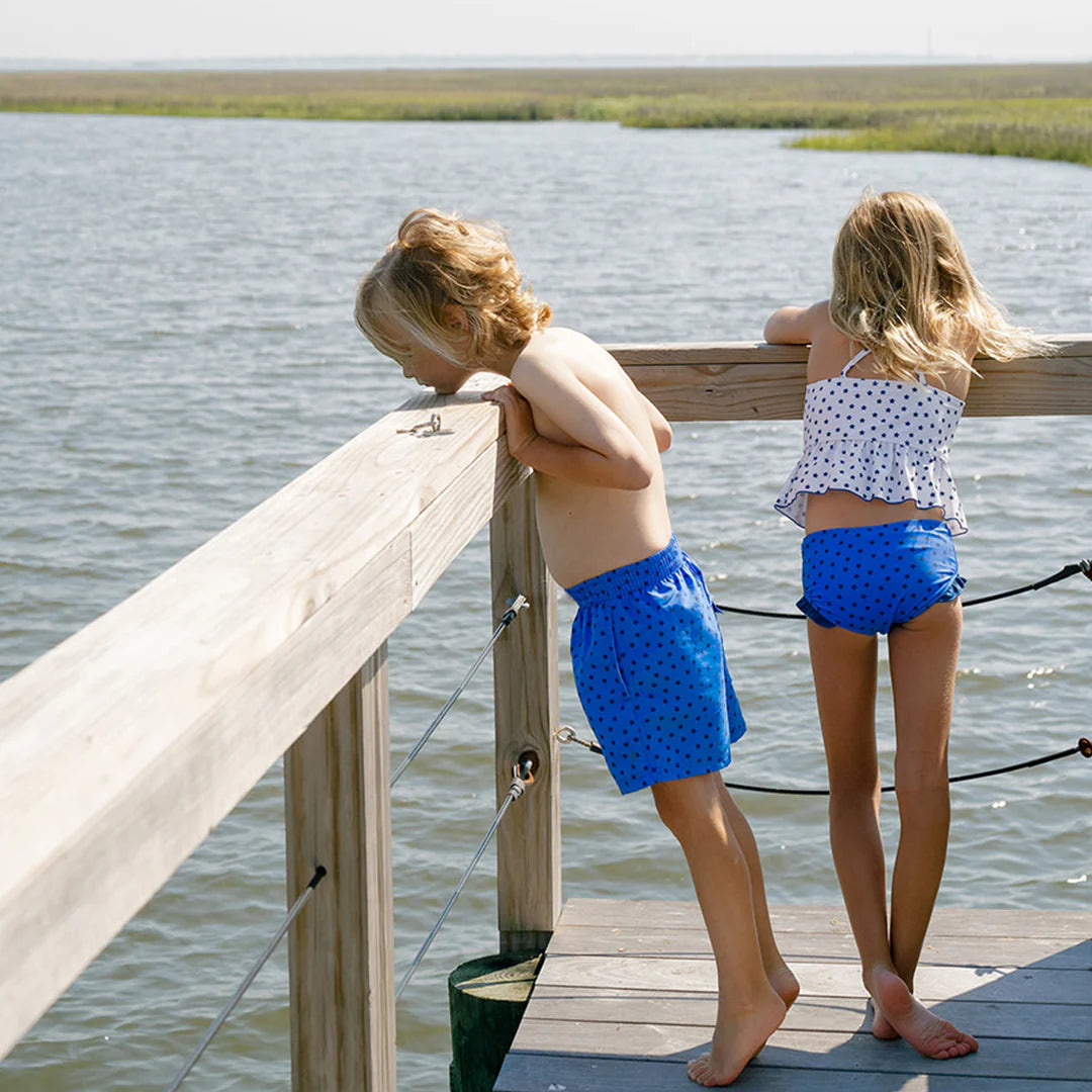 Baby Boys Swim Trunk - Blue Ditsy Stars