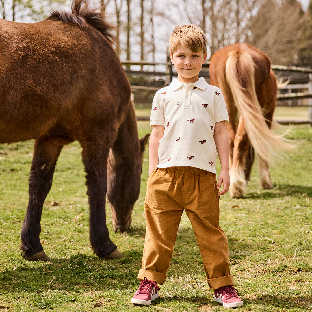 Boys Alec Shirt - Lucky Horses Embroidery