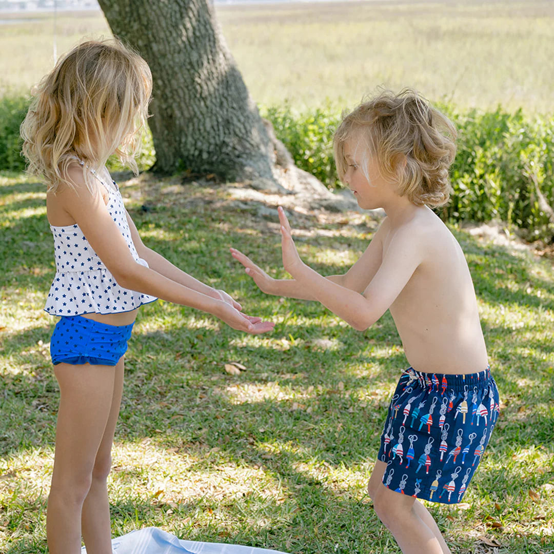 Baby Boys Swim Trunk - Navy Buoys