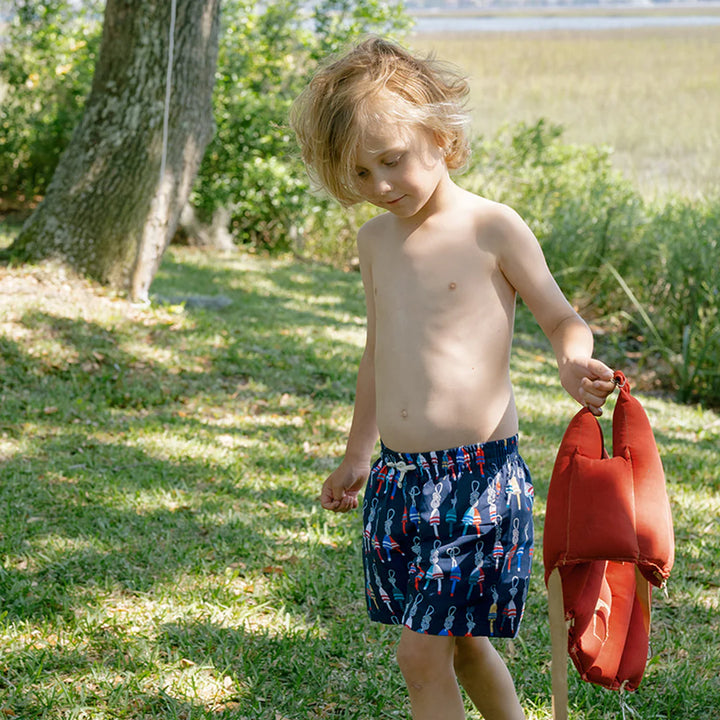 Baby Boys Swim Trunk - Navy Buoys