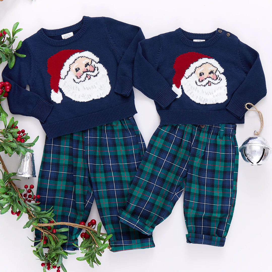 Baby Boys Jackson Pant - Green Tartan