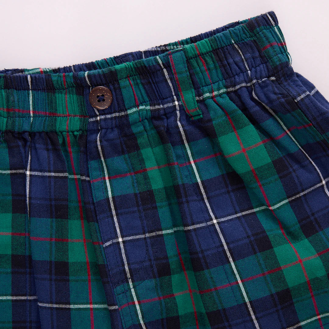 Baby Boys Jackson Pant - Green Tartan