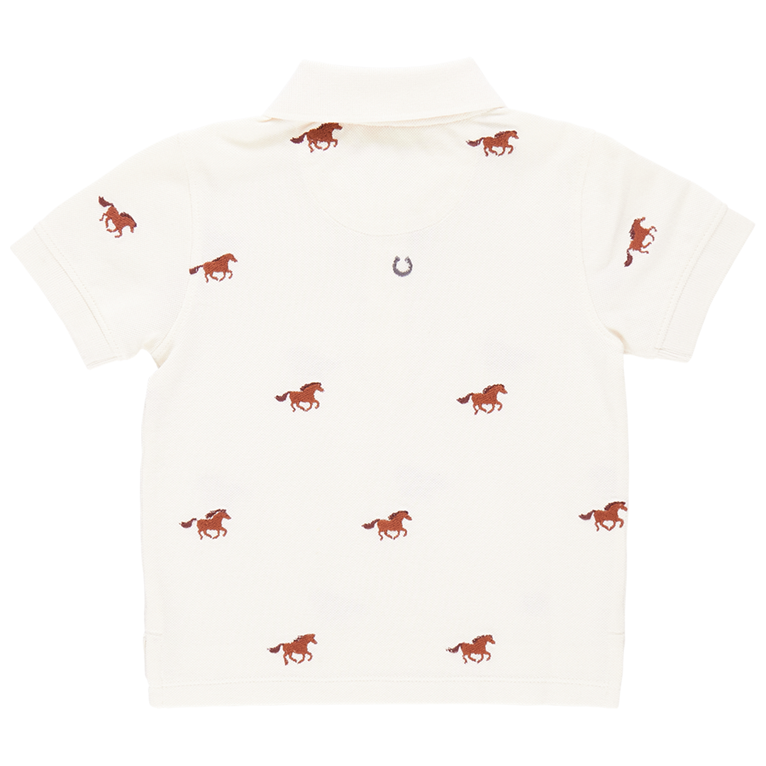 Boys Alec Shirt - Lucky Horses Embroidery