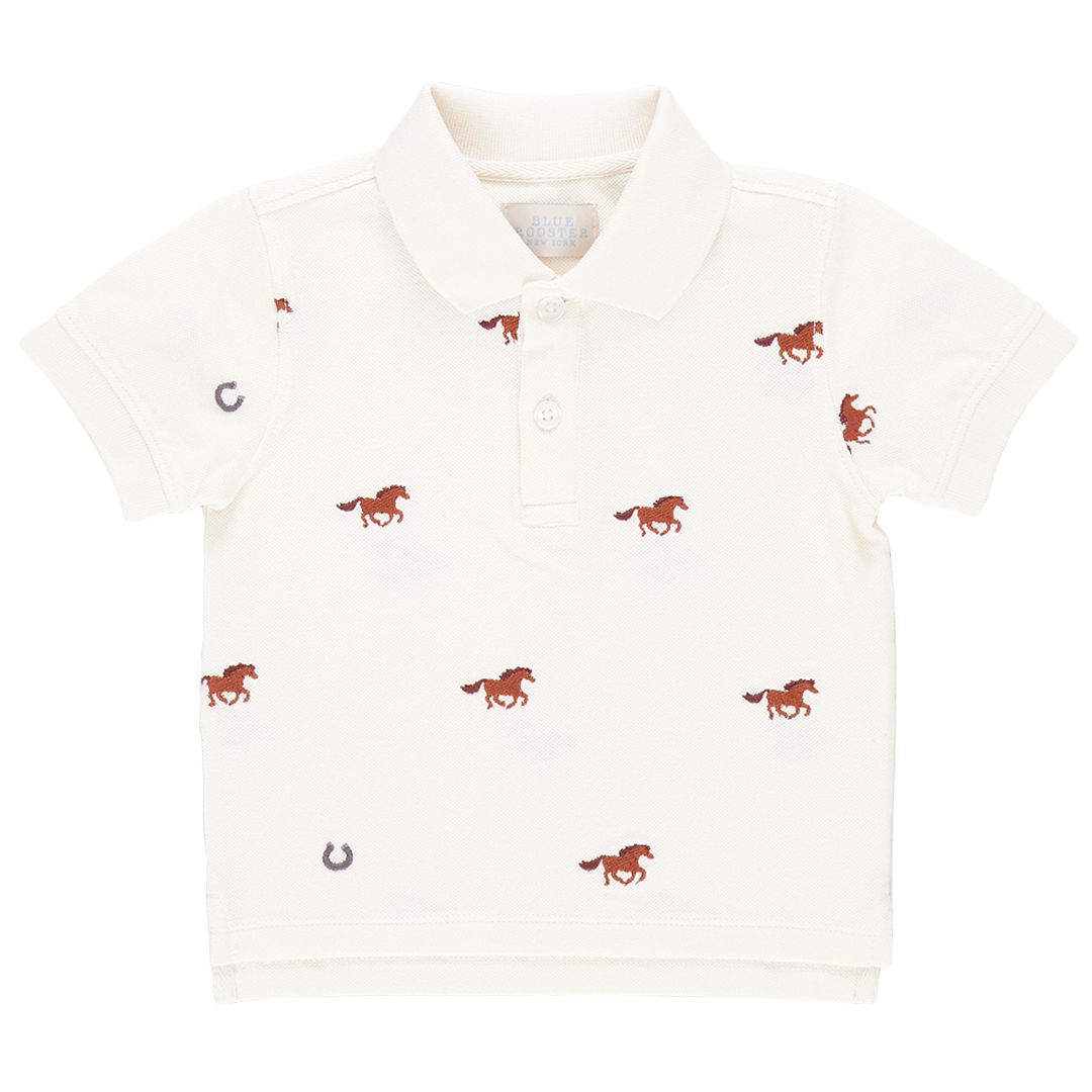 Boys Alec Shirt - Lucky Horses Embroidery