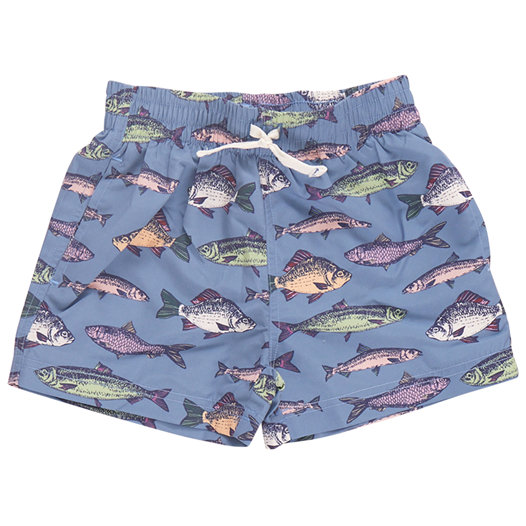 Baby Boys Swim Trunk - Bluestone Multi Fishies