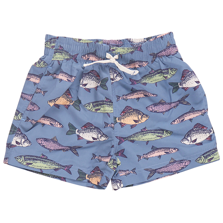 Baby Boys Swim Trunk - Bluestone Multi Fishies