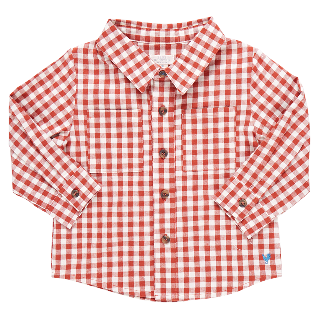 Boys Jack Shirt - Pony Gingham