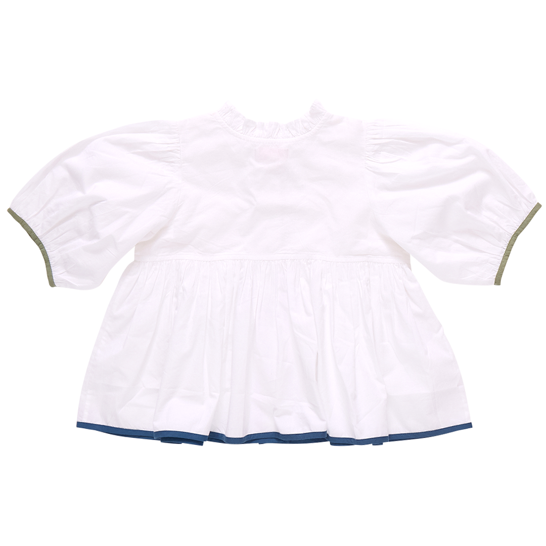 Girls Autumn Top - White