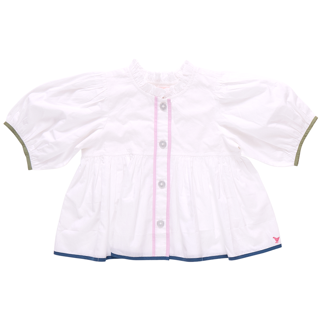 Girls Autumn Top - White