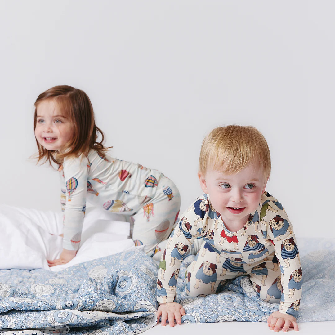 Kids Bamboo PJ Set - Bulldogs