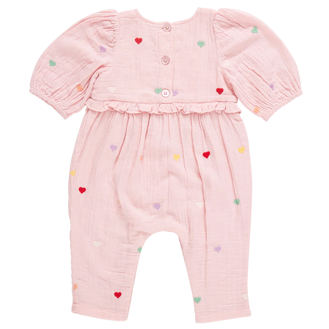 Baby Girls Brooke Jumper - Candy Heart Embroidery