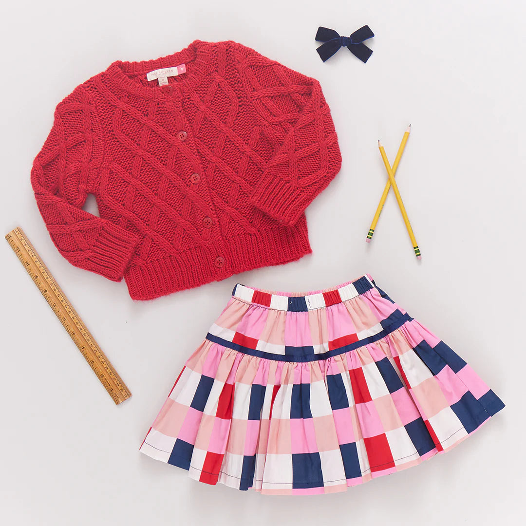 Girls Katrina Sweater - Red