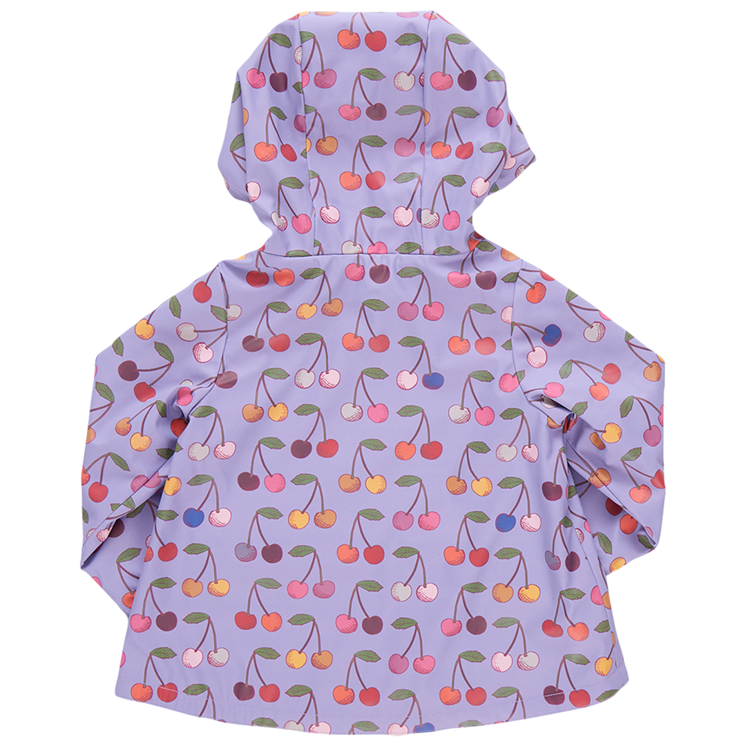 Girls Rafa Rain Coat - Lavender Cherry