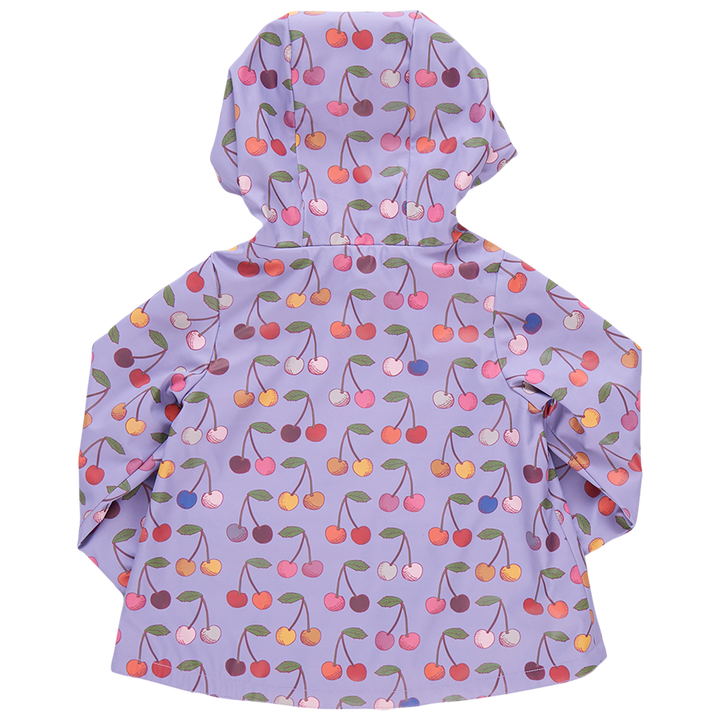 Girls Rafa Rain Coat - Lavender Cherry