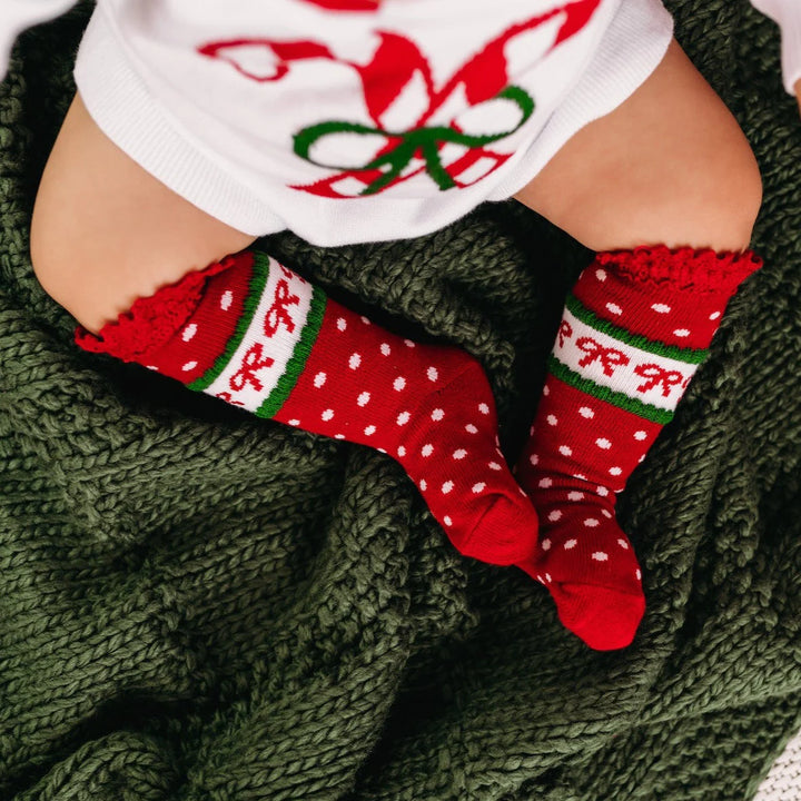 Classic Christmas Knee High Socks 3-Pack