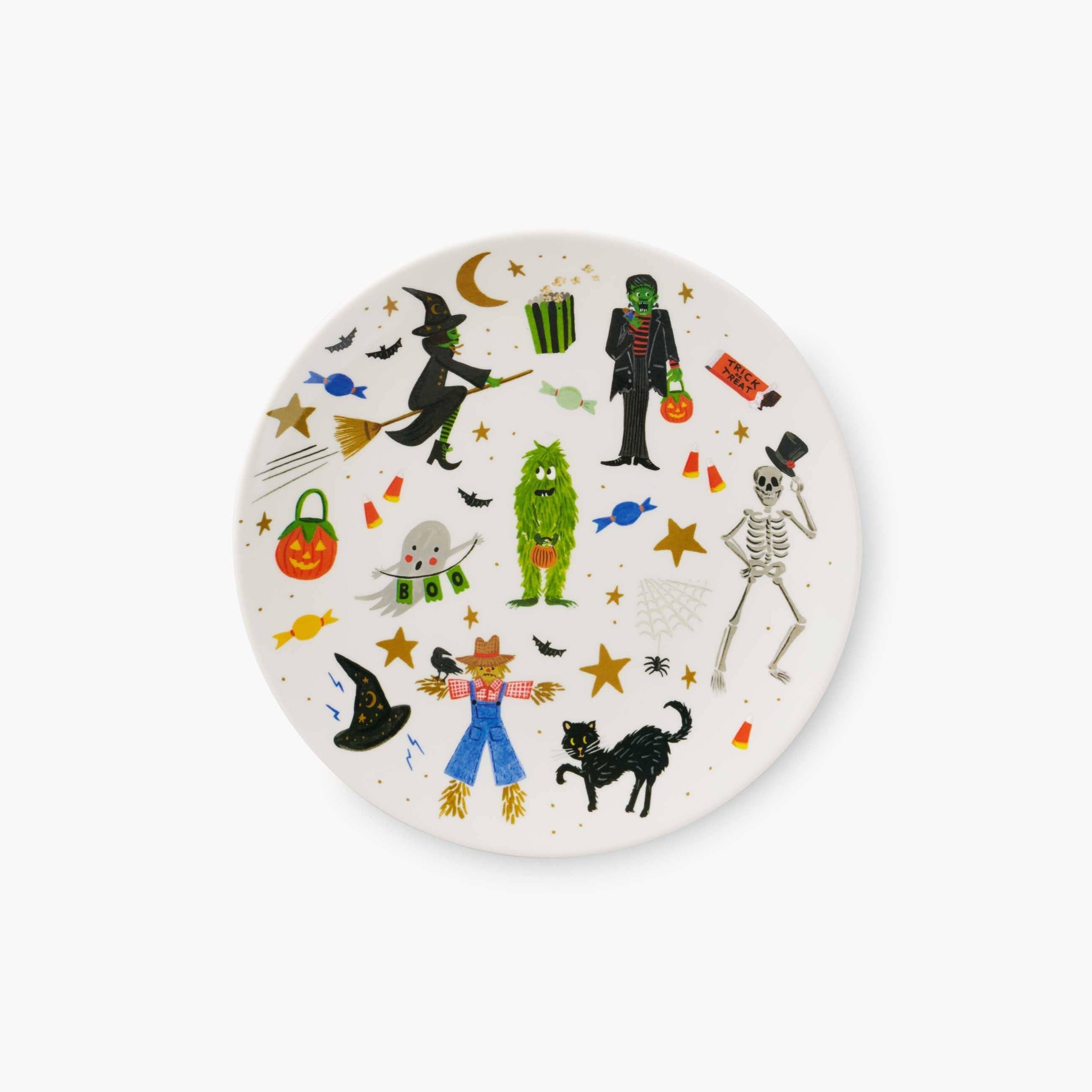 Halloween Parade Melamine Assorted Dessert Plates