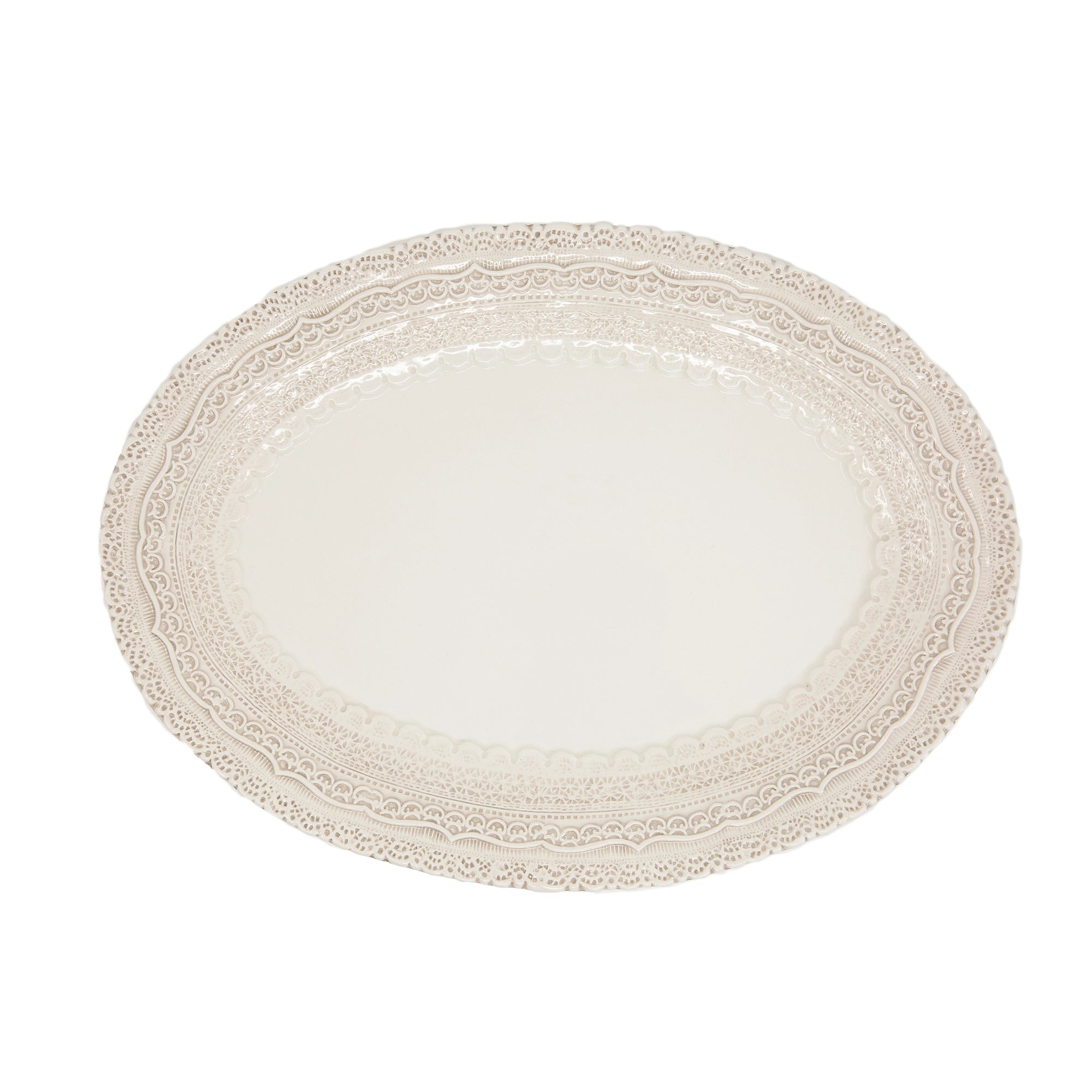 Finezza Cream Medium Oval Tray