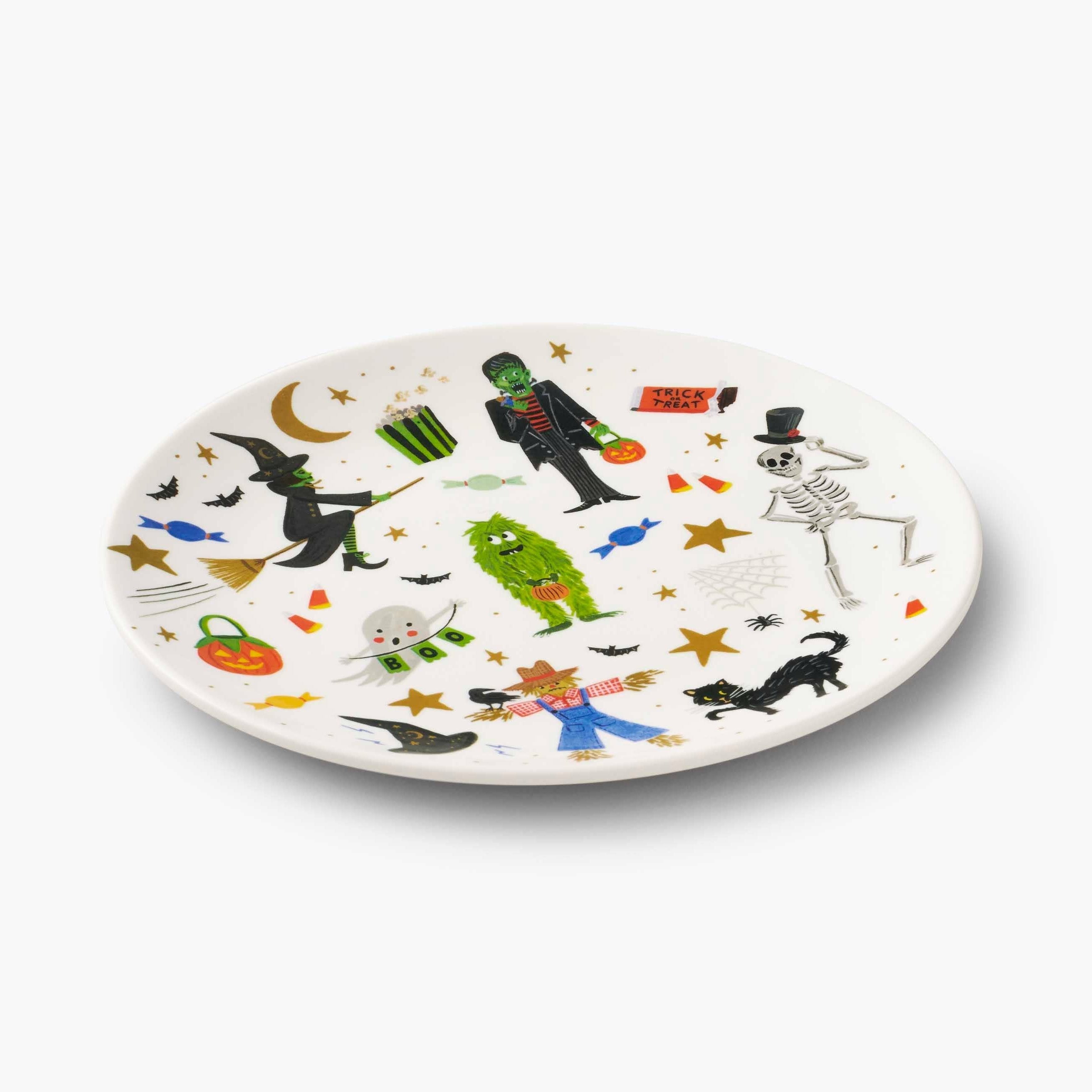 Halloween Parade Melamine Assorted Dessert Plates