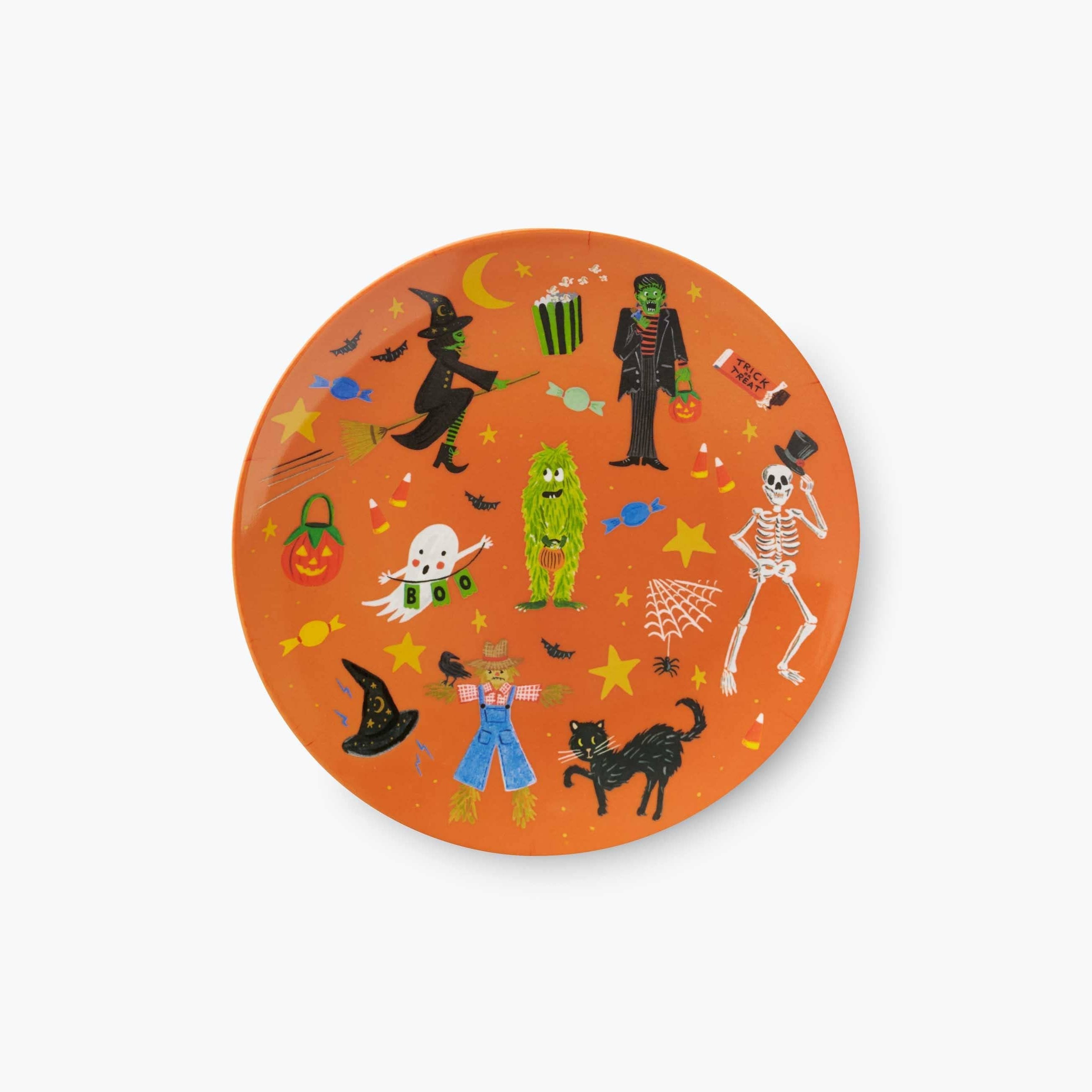 Halloween Parade Melamine Assorted Dessert Plates