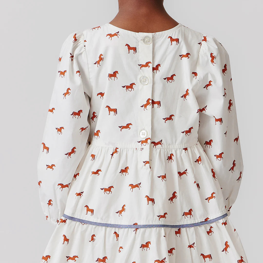 Girls Julia Dress - Tiny Horses