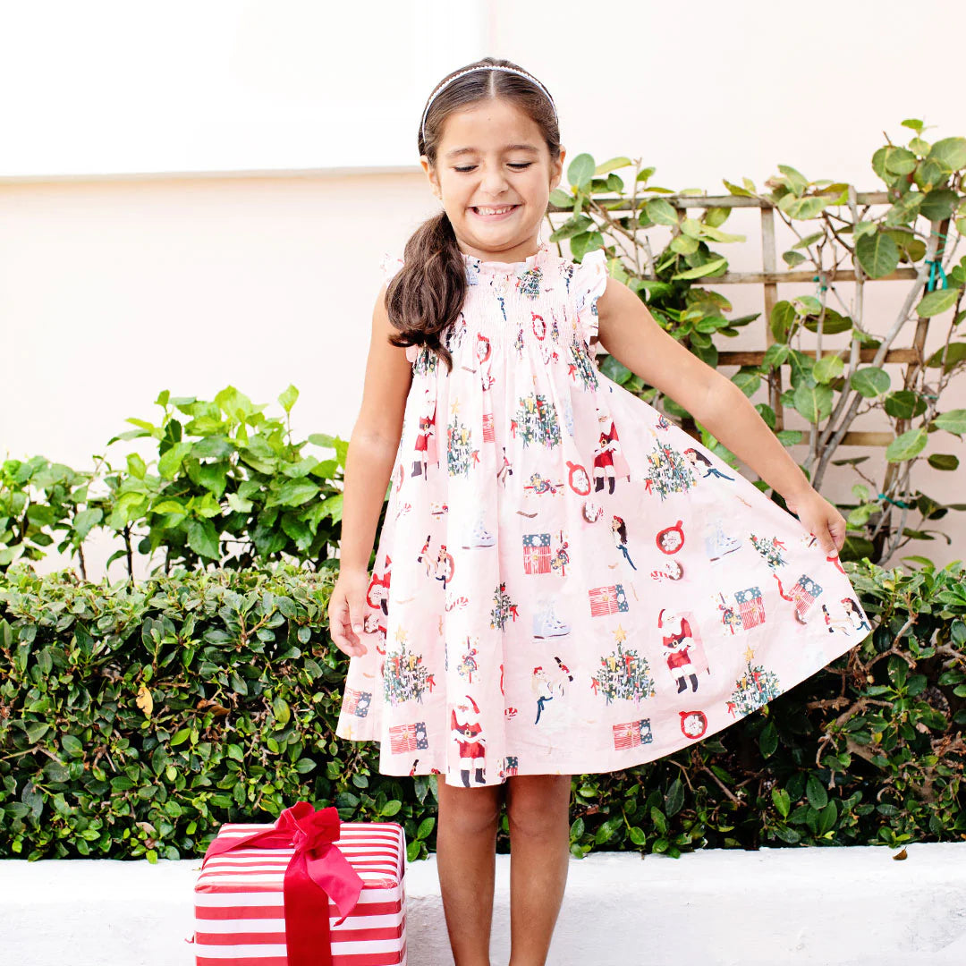 Girls Stevie Dress - Holiday Spirit