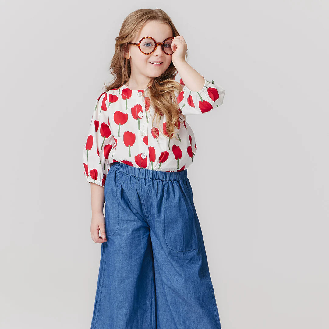 Girls Wylie Pant - Chambray