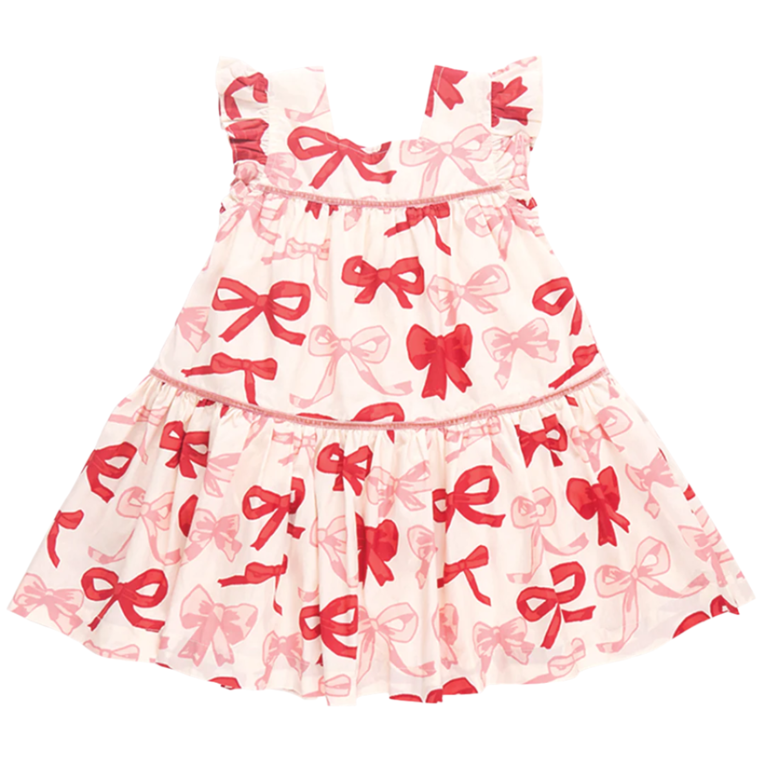 Girls Camelia Dress- Valentines Bows