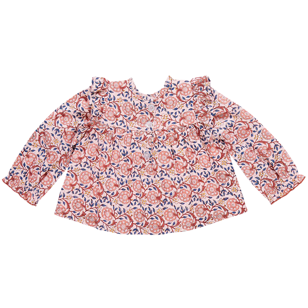 Girls Kalani Top - Pink Blossom