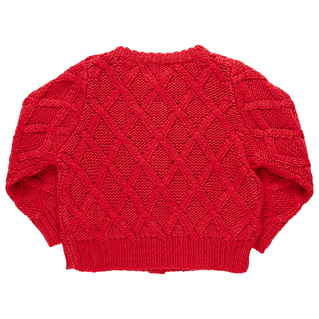 Girls Katrina Sweater - Red