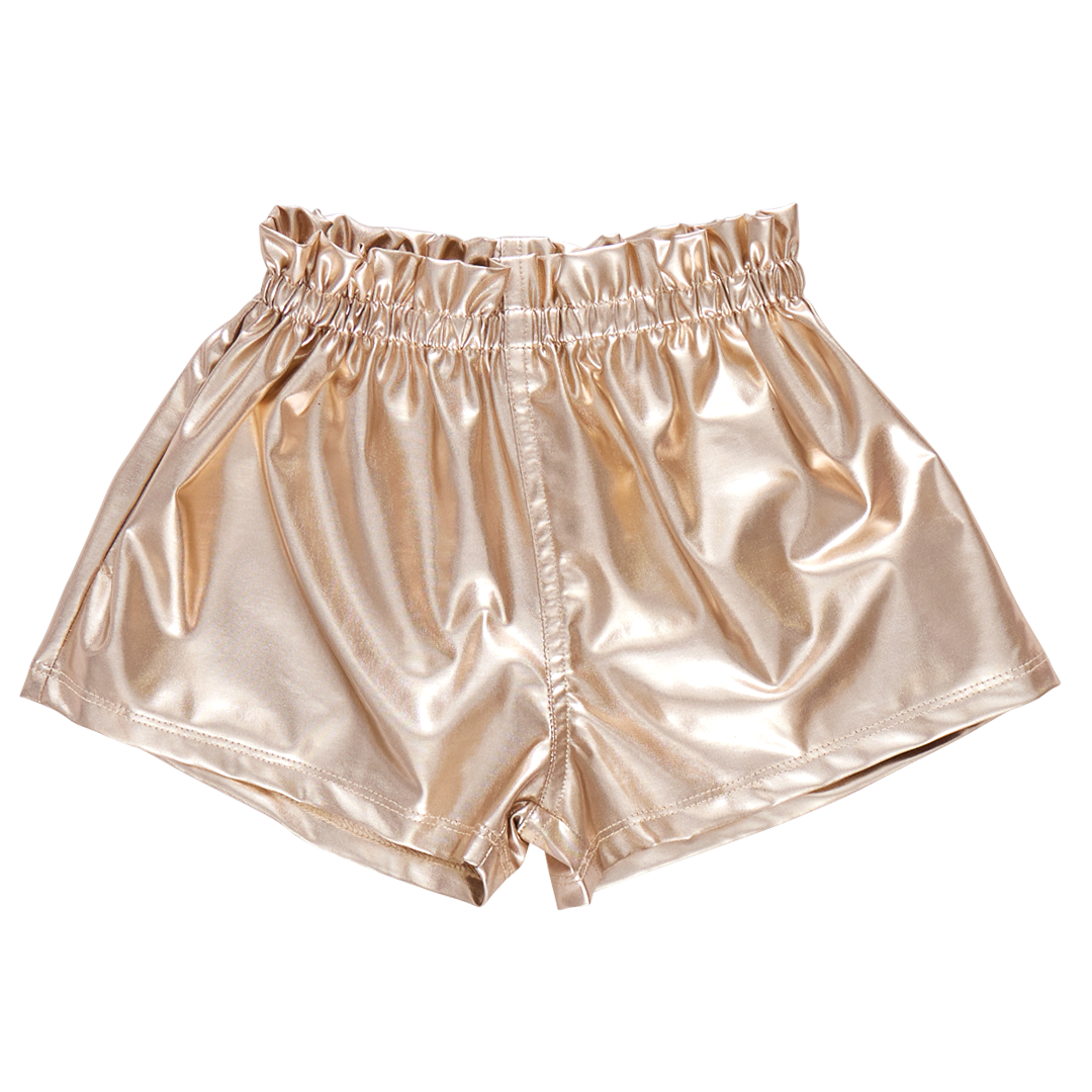 Girls Lame Theodore Short- Gold