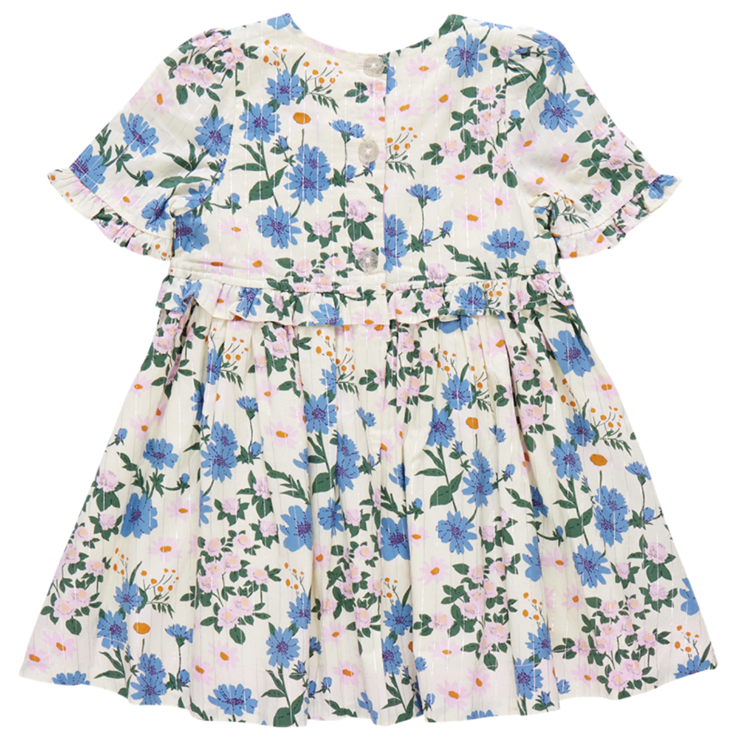 Girls Raquel Dress - Melon Daisy Floral