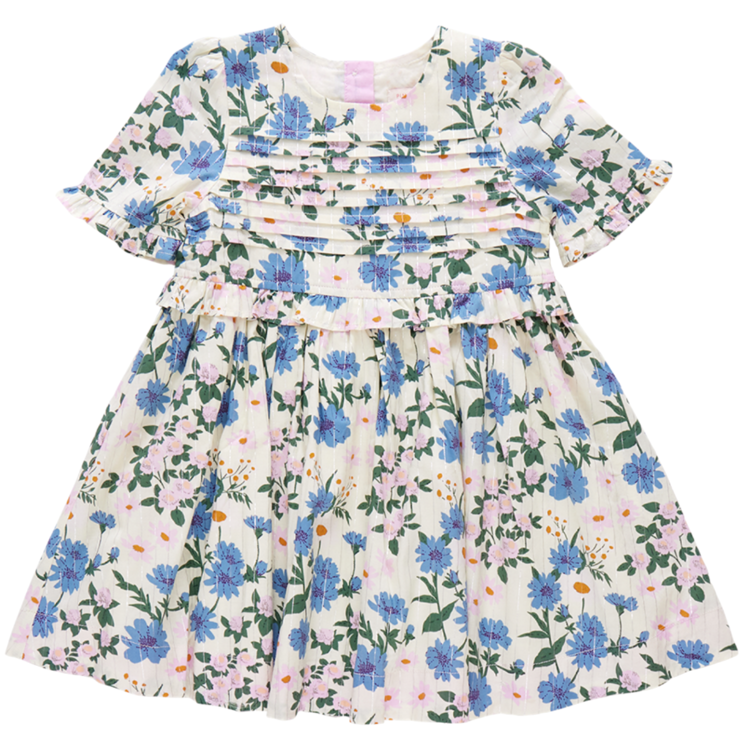 Girls Raquel Dress - Melon Daisy Floral