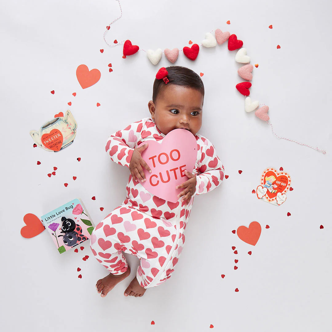 Baby Bamboo Romper - Tiny Hearts