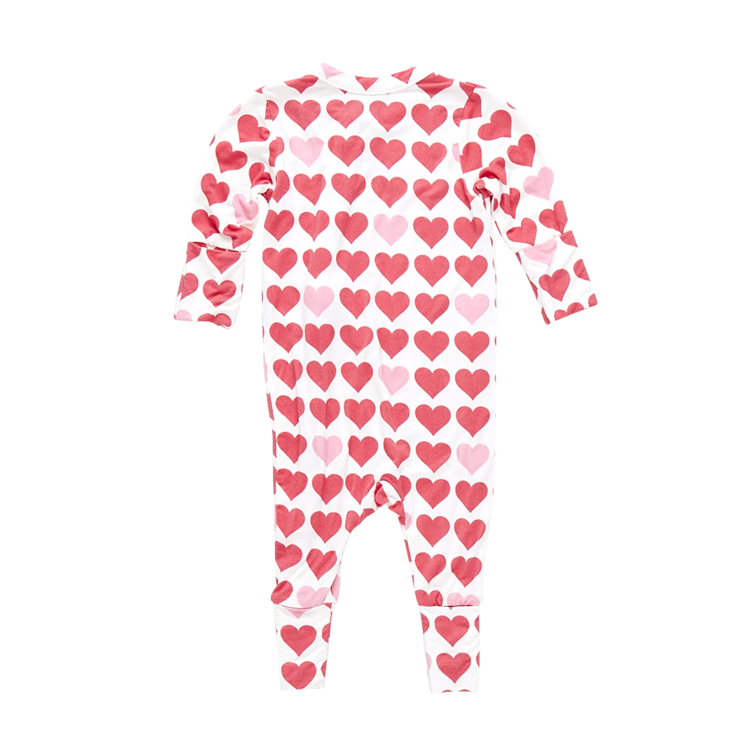 Baby Bamboo Romper - Tiny Hearts