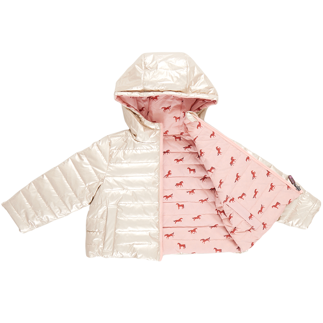 Kids Reversible Riley Jacket - Tiny Horses