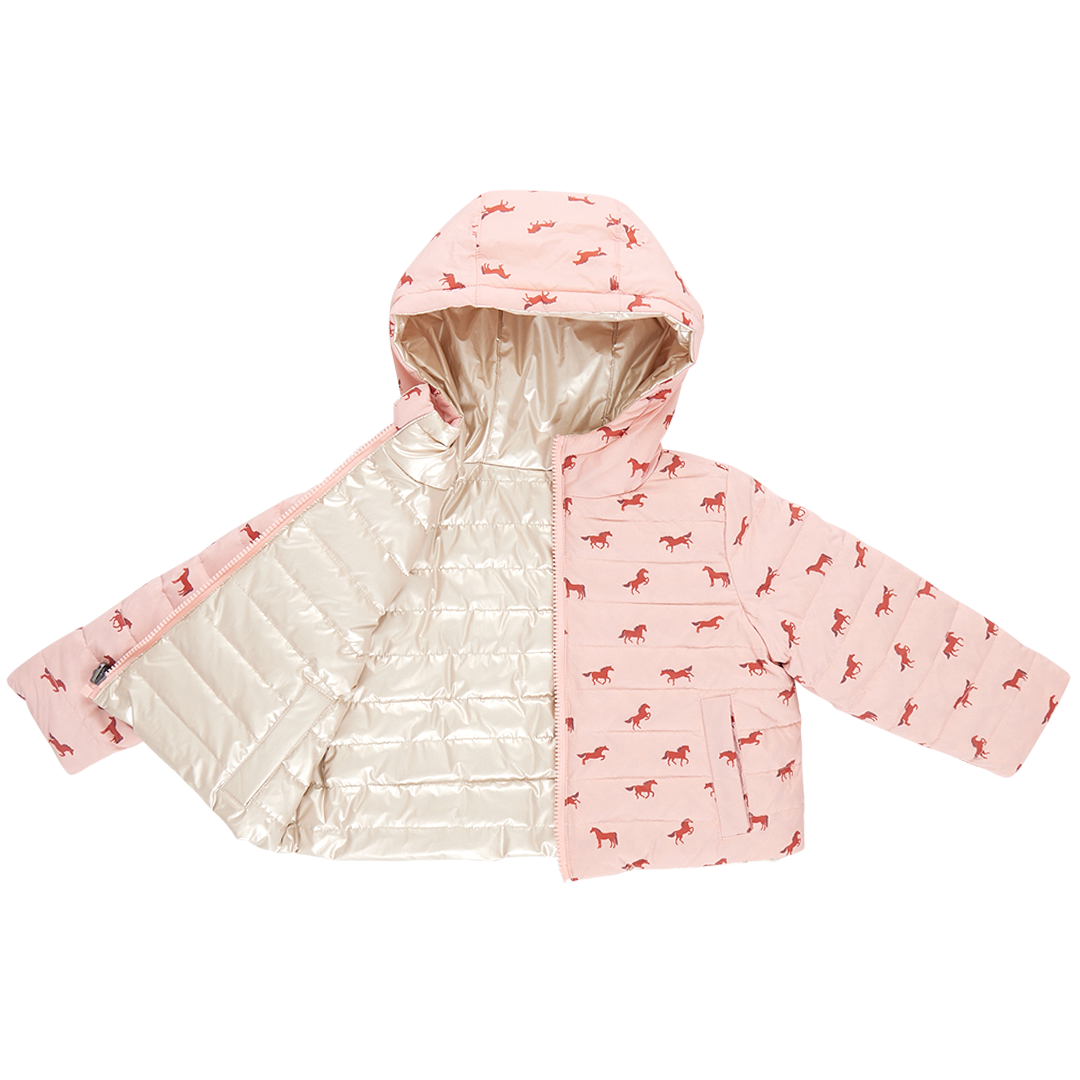 Kids Reversible Riley Jacket - Tiny Horses