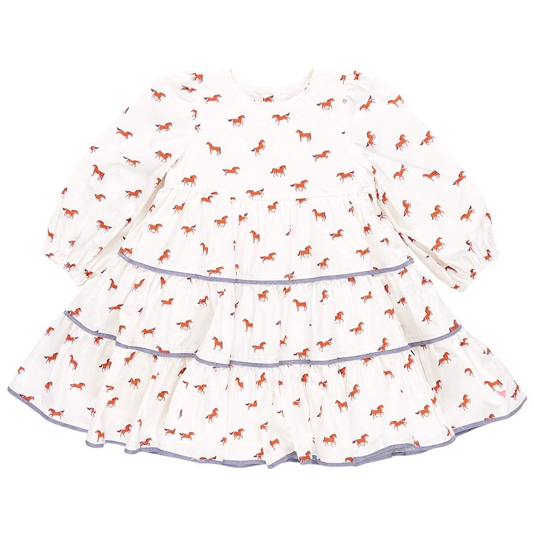 Girls Julia Dress - Tiny Horses