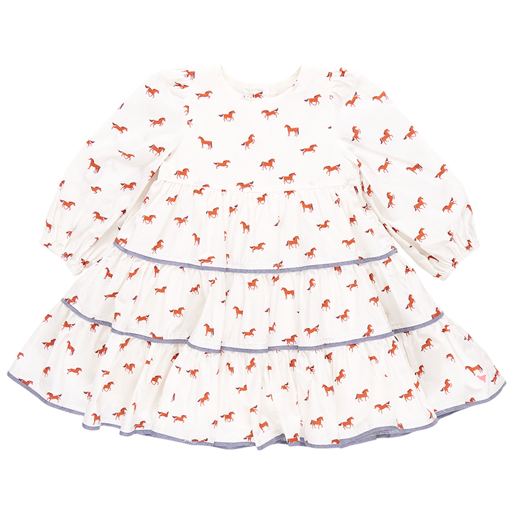 Girls Julia Dress - Tiny Horses