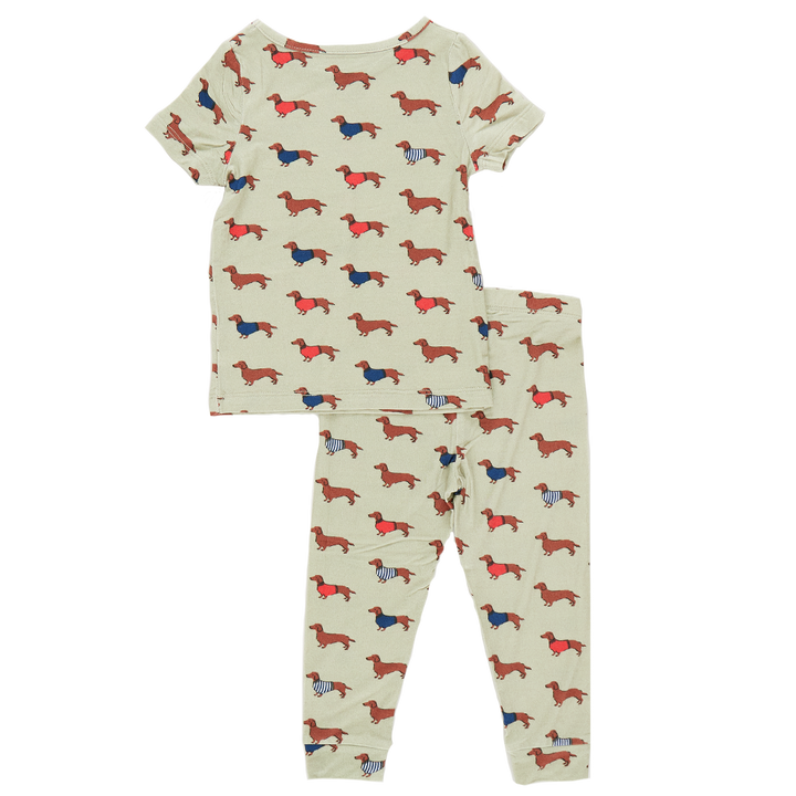 Kids Bamboo PJ Set - Sweater Dogs